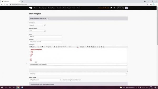 КАК ВЫЛОЖИТЬ СВОЙ МОД НА CURSE FORGE l МАЙНКРАФТ