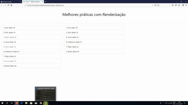 Curso de Vuejs - 18 - Melhores práticas com Renderização смотреть онлайн