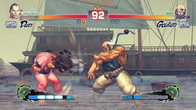 Dan Hibiki vs Gouken (Hardest AI) - Ultra Street Fighter IV смотреть онлайн