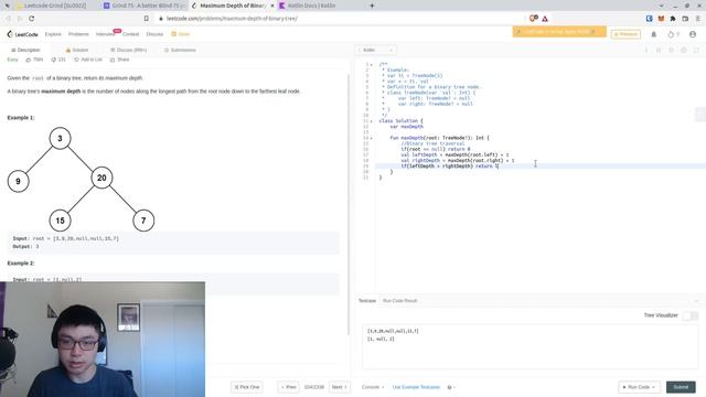 Terrible LeetCode in Kotlin: #104 Maximum Depth of Binary Tree смотреть онлайн
