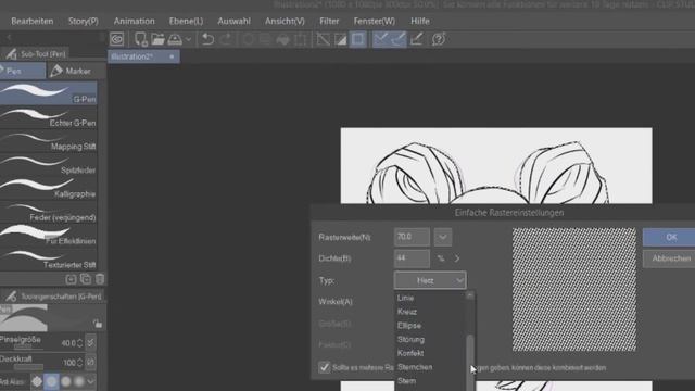 How to make manga screentones in Clip Studio Paint смотреть онлайн