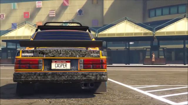 Vulcar Nebula Turbo on pure white Benny wheels (GTAV) (PS4) смотреть онлайн