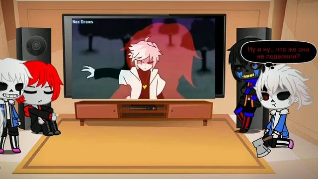 Undertale AU react to Player vs X Chara/Gacha club/Animation смотреть онлайн