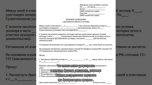 Содержание брачного договора смотреть онлайн