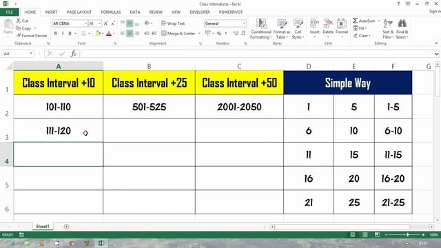 How to Create Class Intervals Auto Fill List in Excel in Hindi смотреть онлайн
