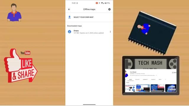 How to use google map without internet || offline google map || Tech Mash смотреть онлайн