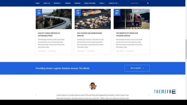 Start.ly â€” Logistics, Cargo & Transportation Website Template смотреть онлайн