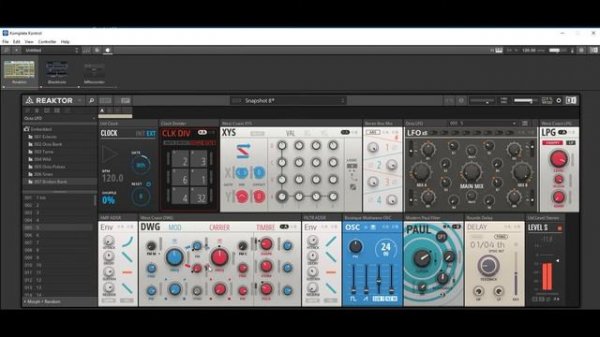 Reaktor 6 Blocks  my patch and Blackhole Reverb