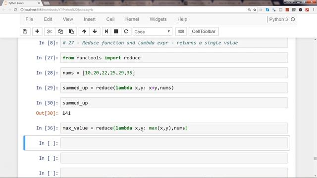 Python 3 Programming Tutorial | #6 Lambda Function and Reduce Function with Aggregation Functions смотреть онлайн