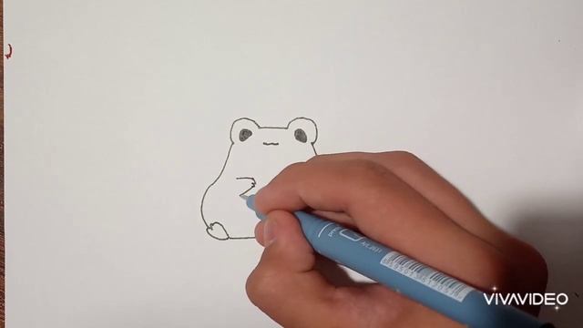 Как нарисовать лягушку.Лёхкий рисунок смотреть онлайн