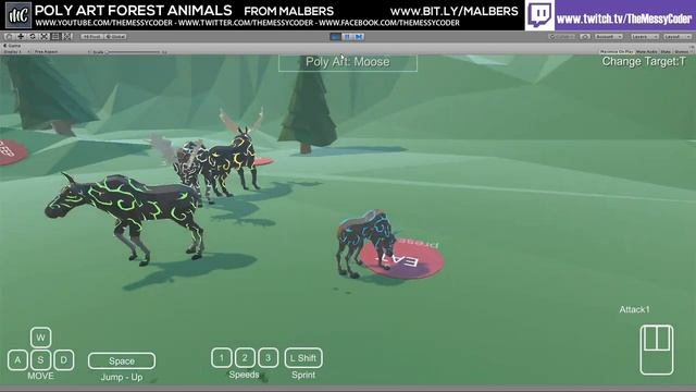 Unity Asset Reviews - Malbers Poly Art Forest Animals Set смотреть онлайн