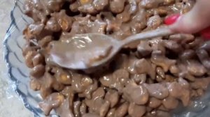 Торт из печенья "Рыбки" без выпечки