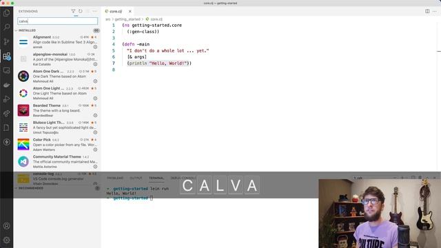Setup Clojure and run a REPL in VS Code Using Calva смотреть онлайн