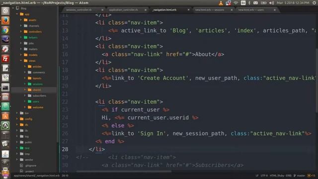 Ruby on Rails Beginner's Tutorial 15-B Creating Sessions смотреть онлайн