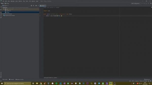 CSV File Reader & Writer - PyCharm Python - Tutorial #10