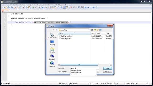 Java Tutorial Hello World and Console Text Output смотреть онлайн