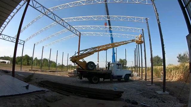 Пошаговая съемка ангаров. СК "ОЛИМП" смотреть онлайн