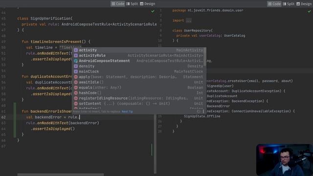 Friends App Android Client Ep11 - TDD on Android Screencast смотреть онлайн