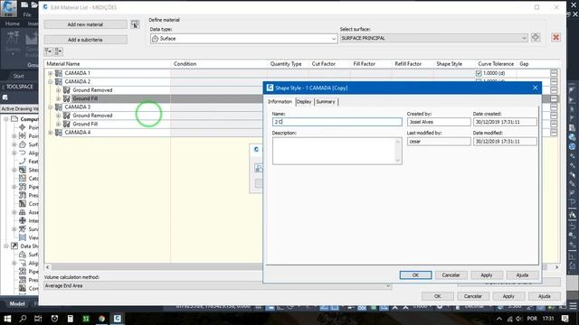 Medição - Alterando Hachura nas seções transversais no AutoCAD Civil 3D 2020 смотреть онлайн