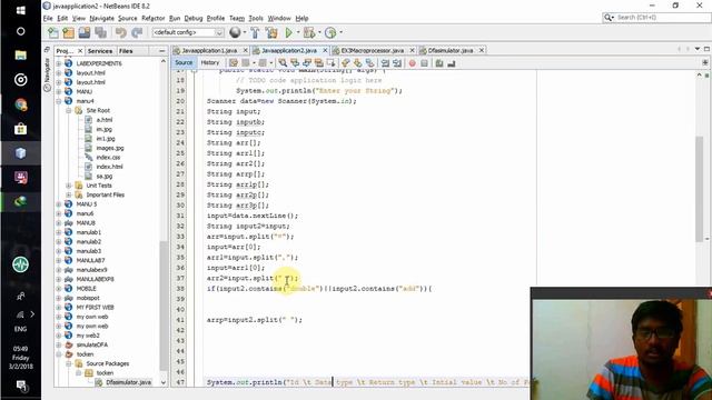 SYMBOL TABLE MANAGEMENT using java смотреть онлайн