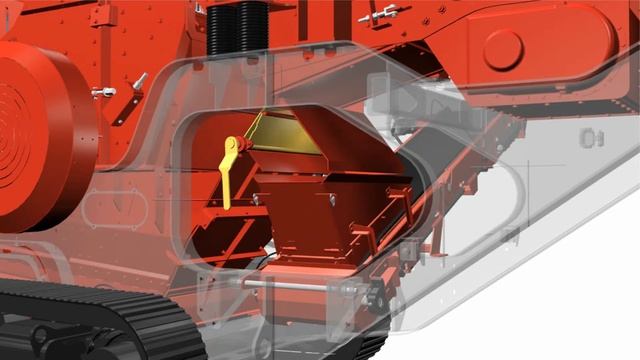 Роторная дробилка Terex Finlay I 100 переключатель потока подколосникового пространства. смотреть онлайн