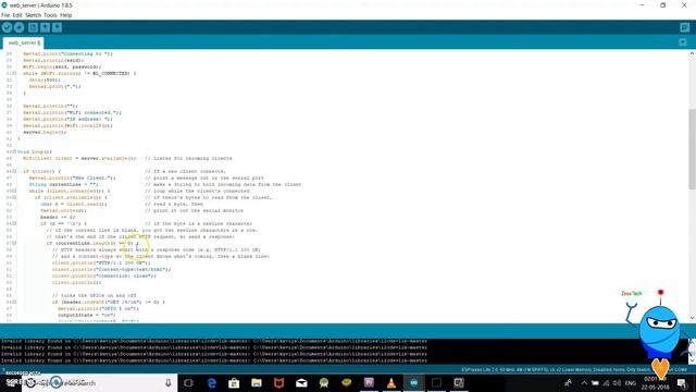 esp8266 webserver using Arduino ide смотреть онлайн