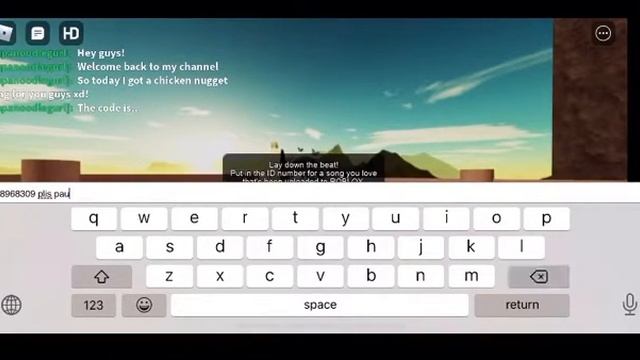 Da chicken nugget Roblox id code смотреть онлайн