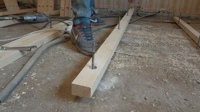 ПОЛЫ НА ЛАГАХ! Весь процесс монтажа! ЛАГИ+ДЛЯ ПОЛА!