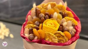 Быстрый ПОДАРОК из СУХОФРУКТОВ своими руками! БУКЕТ ИЗ СУХОФРУКТОВ!