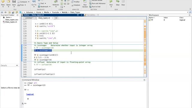 Getting Started with MATLAB |Numeric Data types(Double, Single Integers) | Conversion | Entry/Input смотреть онлайн