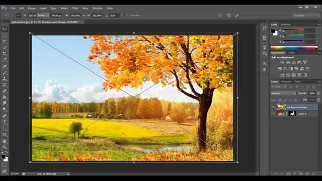 Photoshop Tutorial | How to Change Background in Photoshop CS6 смотреть онлайн