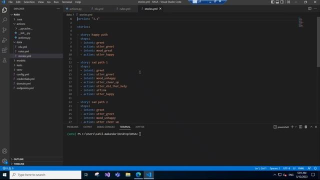 1. Rasa Installation & Building Basic Bot: Step-by-Step Guide | Go through RASA Project Structure смотреть онлайн