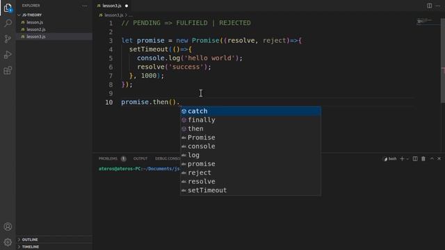 [#3] Promise, промисы | JavaScript уроки с нуля смотреть онлайн
