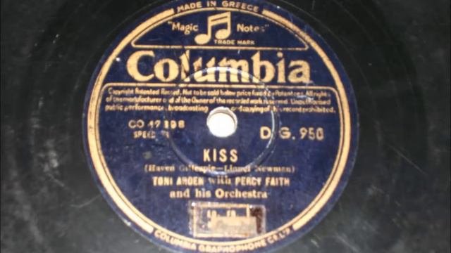 Kiss - Toni Arden With Percy Faith And His Orchestra - 1952 смотреть онлайн