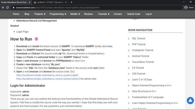 Simple Attendance Record System using PHP/MySQLi DEMO смотреть онлайн