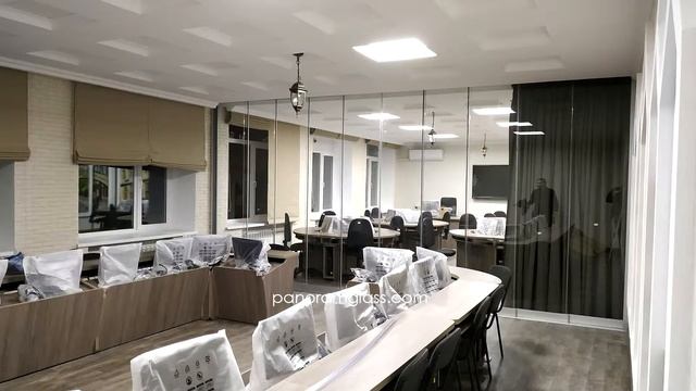 МЕЖКОМНАТНАЯ ОФИСНАЯ ПЕРЕГОРОДКА SLIDING SLIM от PanoramGlass смотреть онлайн