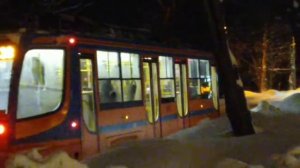 Новогодний московский транспорт 2022.  Часть-2.Наземный транспорт. Новогодние трамваи 2022.