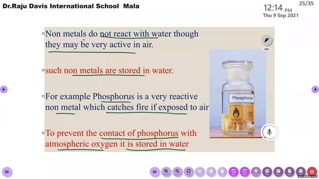 Dr Raju Davis International School | CLASS 8 CHEMISTRY | 10-09-2021| смотреть онлайн