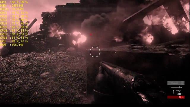 Battlefield 1 GTX 1060 STRIX, 6GB , Intel® Core™ i7-6700K, 4.0GHz ultra settings смотреть онлайн