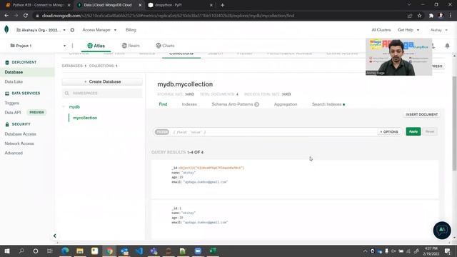Python #40: MongoDB Connection using Python | Tutorial by APDaga смотреть онлайн
