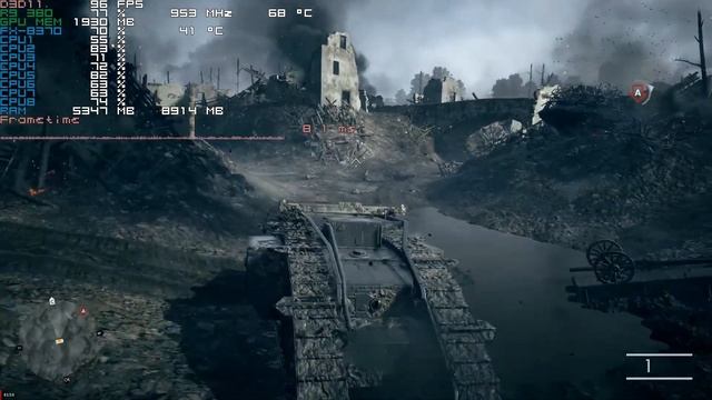 Battlefield 1. FX-8370+R9 380 4Gb. Низкие, одиночная смотреть онлайн