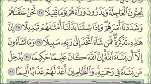 Коран. Сура "Аль-Инсан". Аяты 26-31.