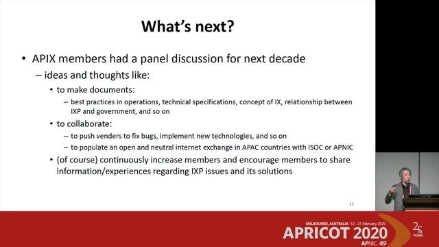 APRICOT 2020 - Peering Forum: IXPs смотреть онлайн