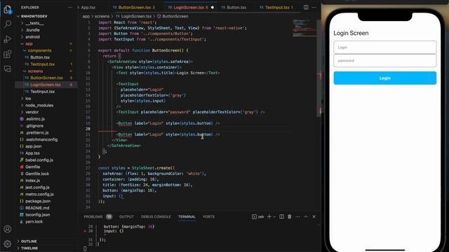 React Native - build login screen in less than 8 min. смотреть онлайн