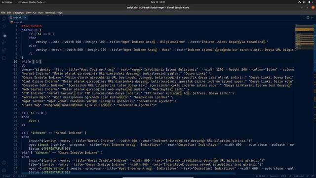 Bash Programlama | GUI -wget Komutu | Zenity смотреть онлайн