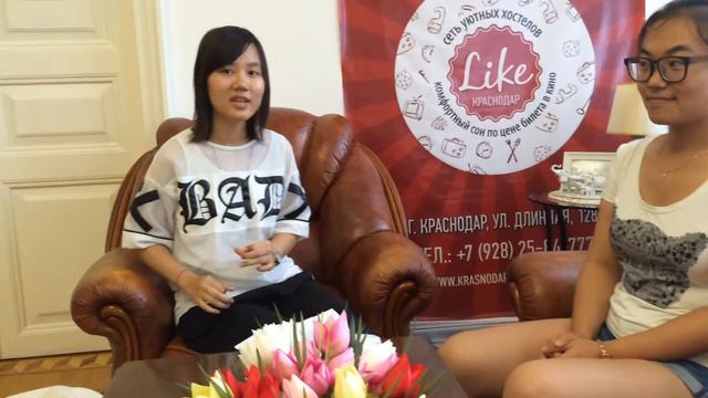 Видео отзыв о проживании в Like Hostel Краснодар 05.08.2015 от наших друзей из Китая смотреть онлайн