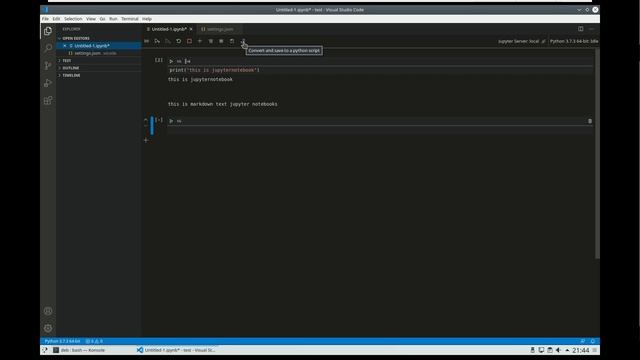 Jupyter Notebook in Visual Studio Code смотреть онлайн