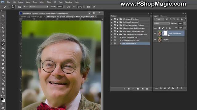Retouch And Smooth Skin Using Photoshop Free Action смотреть онлайн