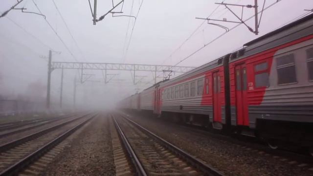 Отправление электропоезда из туманной Подсолнечной смотреть онлайн