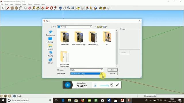 How to Import an Autocad file using Google Sketchup in hindi смотреть онлайн